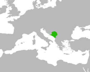 Наибольшая территория Сербии, достигнутая при Чаславе