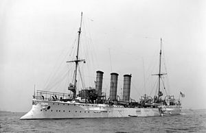 Крейсер «Бремен» в 1907 году