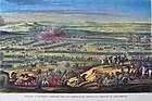 Битва при Аустерлице в 1805 году. Цветная литография