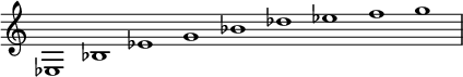 \new Staff \with {\remove "Time_signature_engraver"} {\time 9/1 \set Staff.midiInstrument = "french horn"
es1 bes es' g' bes' des'' es'' f'' g''}