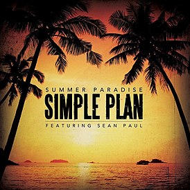 Обложка сингла Simple Plan и K’naan «Summer Paradise» ()