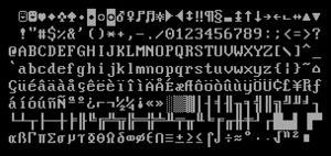 Кодовая страница 437, использовавшаяся в IBM PC с 1981 года
