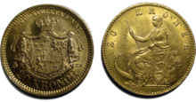 Две золотые монеты по 20 крон, шведская и датская