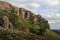 Известняковые скалы-останцы на Торгашинском хребте