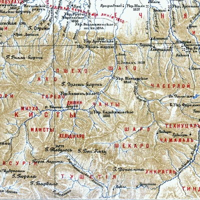 Чантий на карте 1899 года