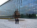 Звезда НАТО возле действующей штаб-квартиры НАТО, октябрь 2018 г.