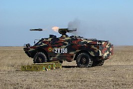 Боевая машина 9П148 с ПТРК «Конкурс» на шасси БРДМ-2.