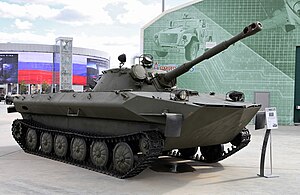 ПТ-76М (Объект 907) в экспозиции парка «Патриот»