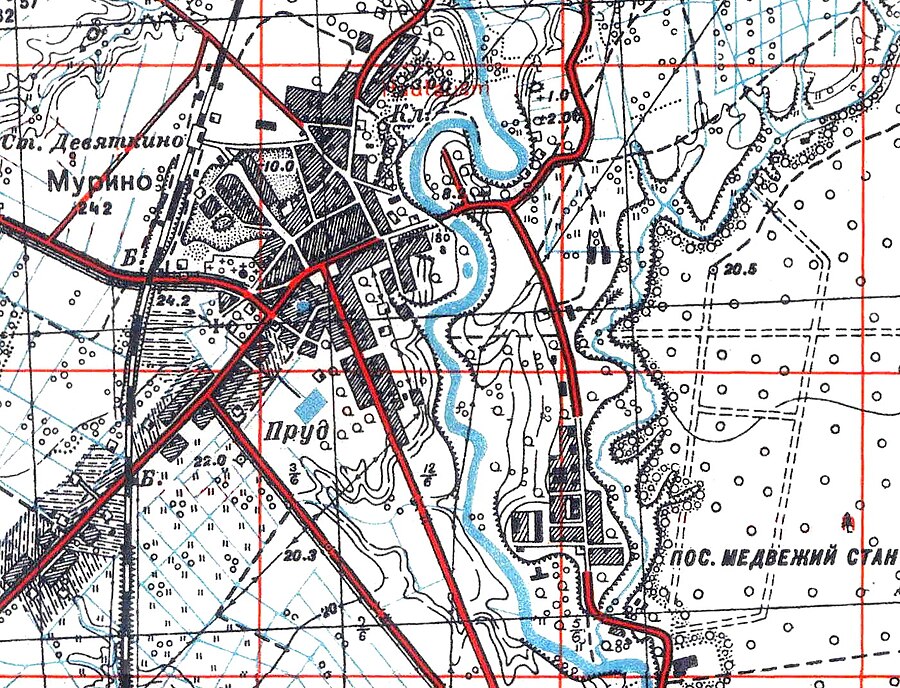 План села Мурино. 1939 год