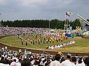 Народный татарский праздник Сабантуй на городском Майдане