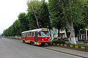 Трамвай Tatra T4DM после реставрации.