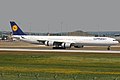 Airbus A340-600 Lufthansa в аэропорту Мюнхена