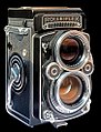 Двухобъективный зеркальный фотоаппарат «Rolleiflex» (Германия)