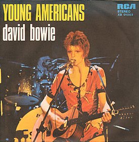 Обложка сингла Дэвида Боуи «Young Americans» (1975)