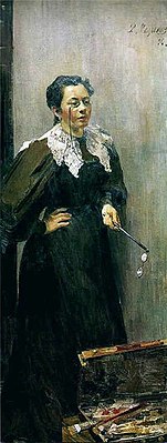 Портрет работы Филиппа Малявина, 1896
