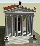 Храм Антонина и Фаустины. 3D-модель