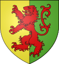 Герб Уильяма Маршала, 1-го графа Пембрука: Красный лев, стоящий на задних лапах, на зелёно-золотом фоне