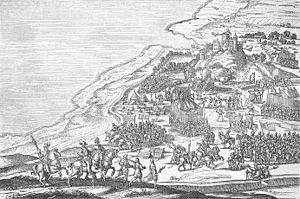 Фредерик II атакует Эльвсборг, 1563.
