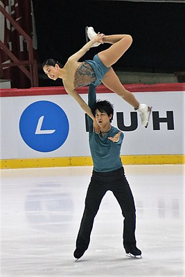 Рюити Кихара и Миу Судзаки на Гран-При 2018 года. Хельсинки