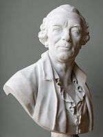 Портрет Ж.-Л. Бюффона. 1773. Мрамор. Лувр, Париж