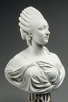 Бюст Мадам Дю Барри. 1772. Фарфор (бисквит). Севрская мануфактура. Метрополитен-музей, Нью-Йорк