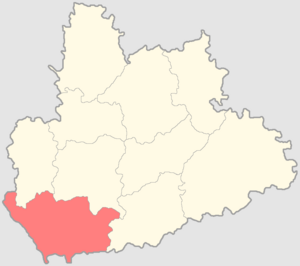Чембарский уезд на карте
