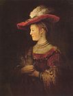 Саския в красной шляпе. 1633/1634