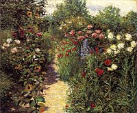 Джон Брек, Garden at Giverny, 1887