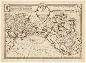 Карта Жозефа Делиля, 1750 год