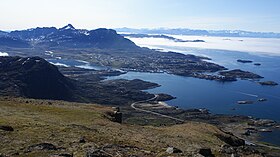 Вид на Девисов пролив с западного побережья Гренландии