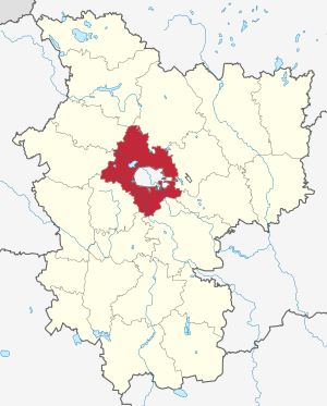Минский район на карте