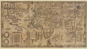 Карта мира 1516 года (М. Вальдземюллер)