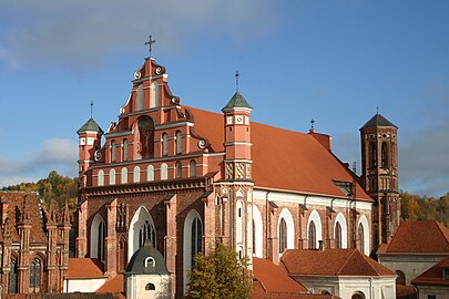 Костёл бернардинцев в Вильнюсе (около 1490)