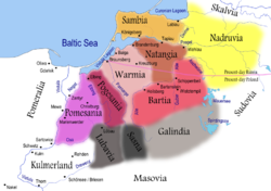 Исторические области региона в XIII веке