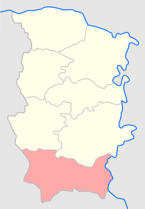 Августовский уезд на карте