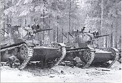 Подразделение танков поддержки пехоты Т-26, 1939 год.