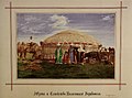 Казахский волостной управитель со своей семьёй у юрты, 1872 г., Оренбургская губерния