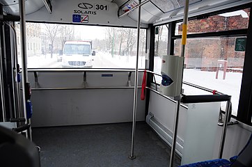 Задняя накопительная площадка троллейбуса Solaris Trollino 18AC