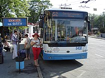 Троллейбус Bogdan на маршруте Симферополь-Ялта