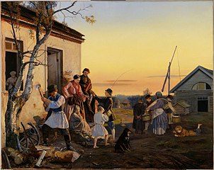 На дворе фермы[7] (1855)