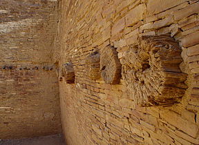 Внутренняя стена Чако, Национальный исторический парк Чако, Нью-Мексико