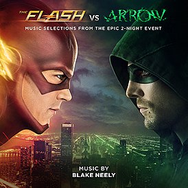 Обложка альбома Блэйка Нили «The Flash vs. Arrow (Music Selections from the Epic 2-Night Event)» (2014)