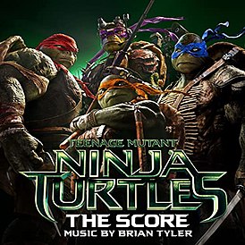 Обложка альбома от Брайана Тайлера «Teenage Mutant Ninja Turtles: The Score» (2014)