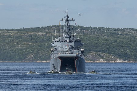 БДК «Георгий Победоносец» на учениях в Баренцевом море