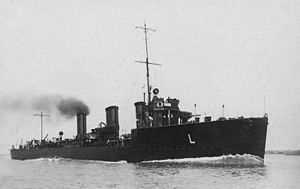 Однотипный корабль HMS Laertes. 1914 год.