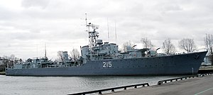Корабль-музей HMCS Haida пришвартован в Гамильтоне