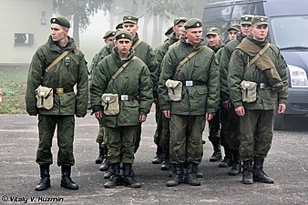 Построение отделения военнослужащих 2 гв. мсд, «Воин Содружества — 2011». Фото Виталия Кузьмина