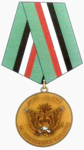 Второй вариант медали «За освобождение Пальмиры». Вручается как со стороны российского, так и со стороны сирийского командования