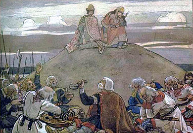 Тризна на могиле Вещего Олега. В. М. Васнецов, (1899)[i 2]