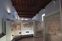 Музей Крипта Бальби. Экспозиция зала средневековых фресок